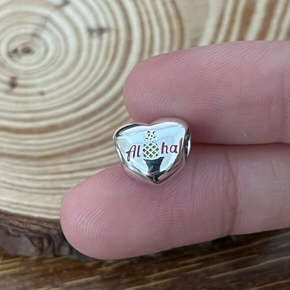 Pandora Aloha Maui Pineapple, Flowers, Exclusive, Dangle Charm Pendant - Picture 5 of 5